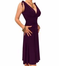 Purple Grecian Style Dress