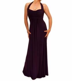 Purple Elegant Full Length Evening Dress