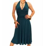 Teal Halter Neck Dress