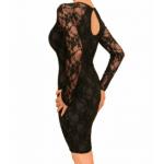 Black Lace Stretchy Dress