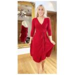 Red Elegant Wrap Dress