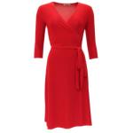 Red Elegant Wrap Dress