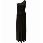 Black One Shoulder Long Evening Dress