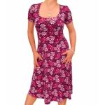 Pink Floral Print Tea Dress