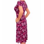 Pink Floral Print Tea Dress