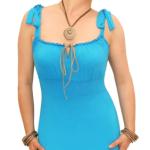 Turquoise gypsy style maxi dress