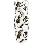 White and Black Fully Lined Bustier Dress