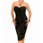 Black Fully Lined Bustier Dress