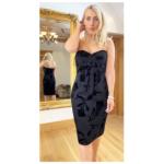 Black Fully Lined Bustier Dress