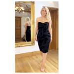 Black Fully Lined Bustier Dress