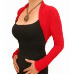 Red Fine Knit Shrug