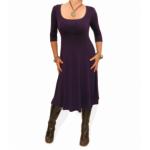 Purple A Line Dress