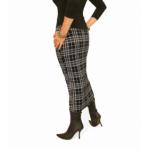 Checked Midi Pencil Skirt