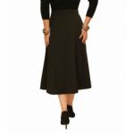 Black Ponte A Line Skirt