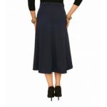 Navy Blue Ponte A Line Skirt