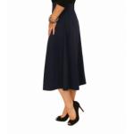 Navy Blue Ponte A Line Skirt