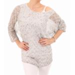 Grey Marl Batwing Top