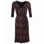 Paisley Print Wrap Dress