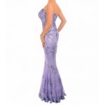 Lilac Sequin Strapless Maxi Dress - Tall