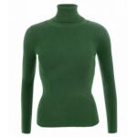 Forest Green Polo Neck Clingy Jumper