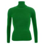 Forest Green Polo Neck Clingy Jumper