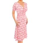 Red and Pink Tea Dress