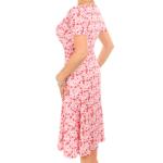 Red and Pink Tea Dress