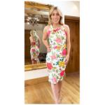 White Floral Sleeveless Pencil Dress