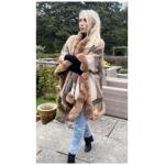 Camel Faux Fur Trim Cape