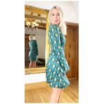 Green Retro Print Tunic Top or Mini Dress