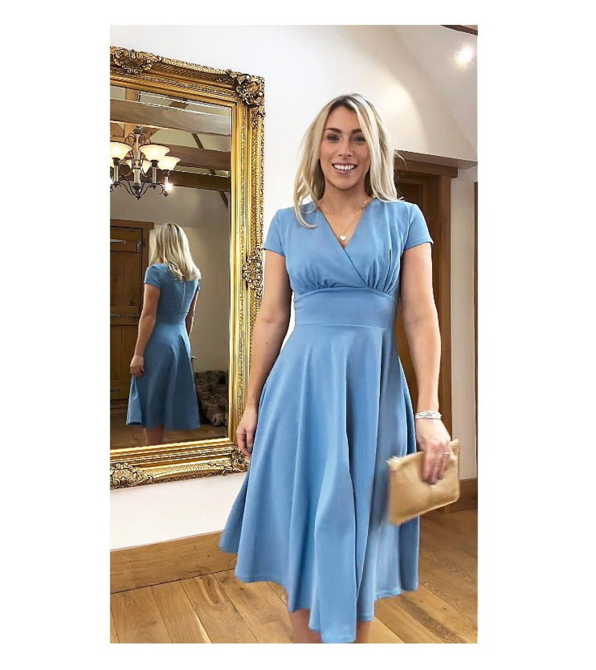 blue prom dress sequin Light Ava Presley 39204 Formal Mermaid Long for SIZE:US 4 Clothing/Dresses/Cute Dresses Black button-down shirt dress